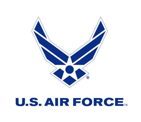 The Air Force Symbol is a registered trademark. Use of this logo by any non-Federal entity must receive permission from the Air Force Branding and Trademark Licensing Office at licensing@us.af.mil.

Non-Federal entities wishing to use the Air Force Symbol should reference the DoD Guide on the use of Government marks. The link to the guide can be found at http://www.defense.gov/Media/Trademarks. 

Those with a valid CAC may download high-resolution versions of the Symbol from the Air Force Portal. The link to the graphics is located under the “Library and Resources” tab. Guidance on the proper use and display of the Symbol can be found in AFI35-114.